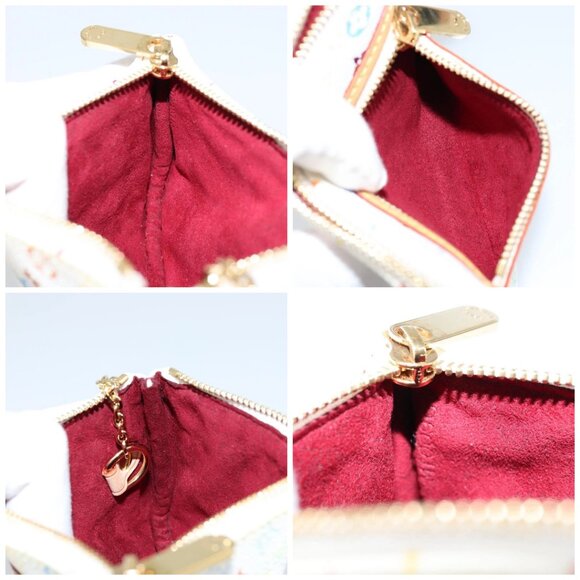 LOUIS VUITTON Monogram Multicolor Pochette MM Pouch White M60028 LV Auth gh1170V - Picture 16 of 16